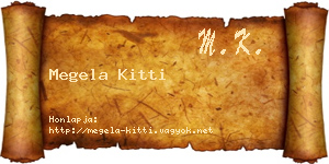 Megela Kitti névjegykártya